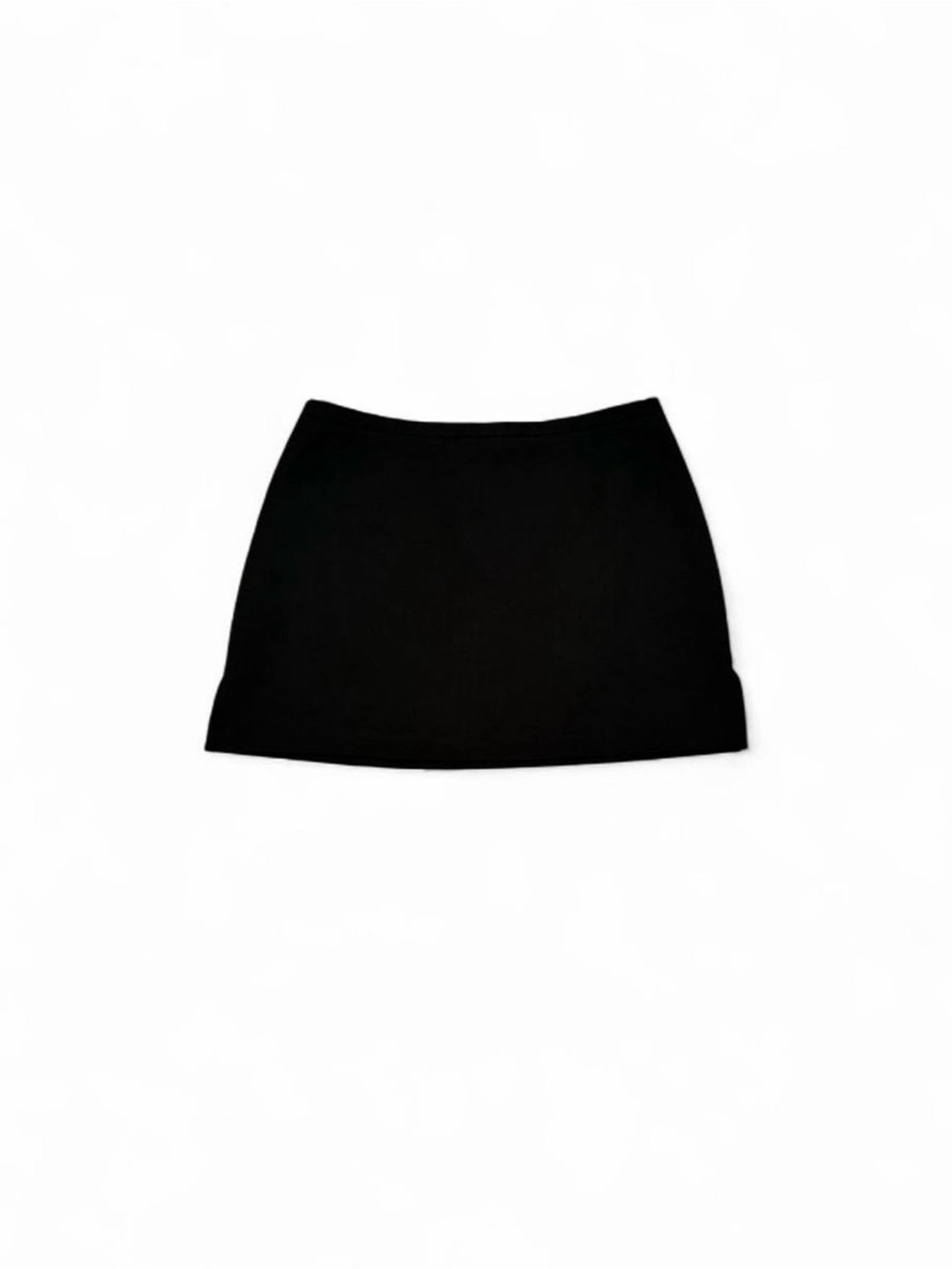 Express Black Straight Mini Skirt